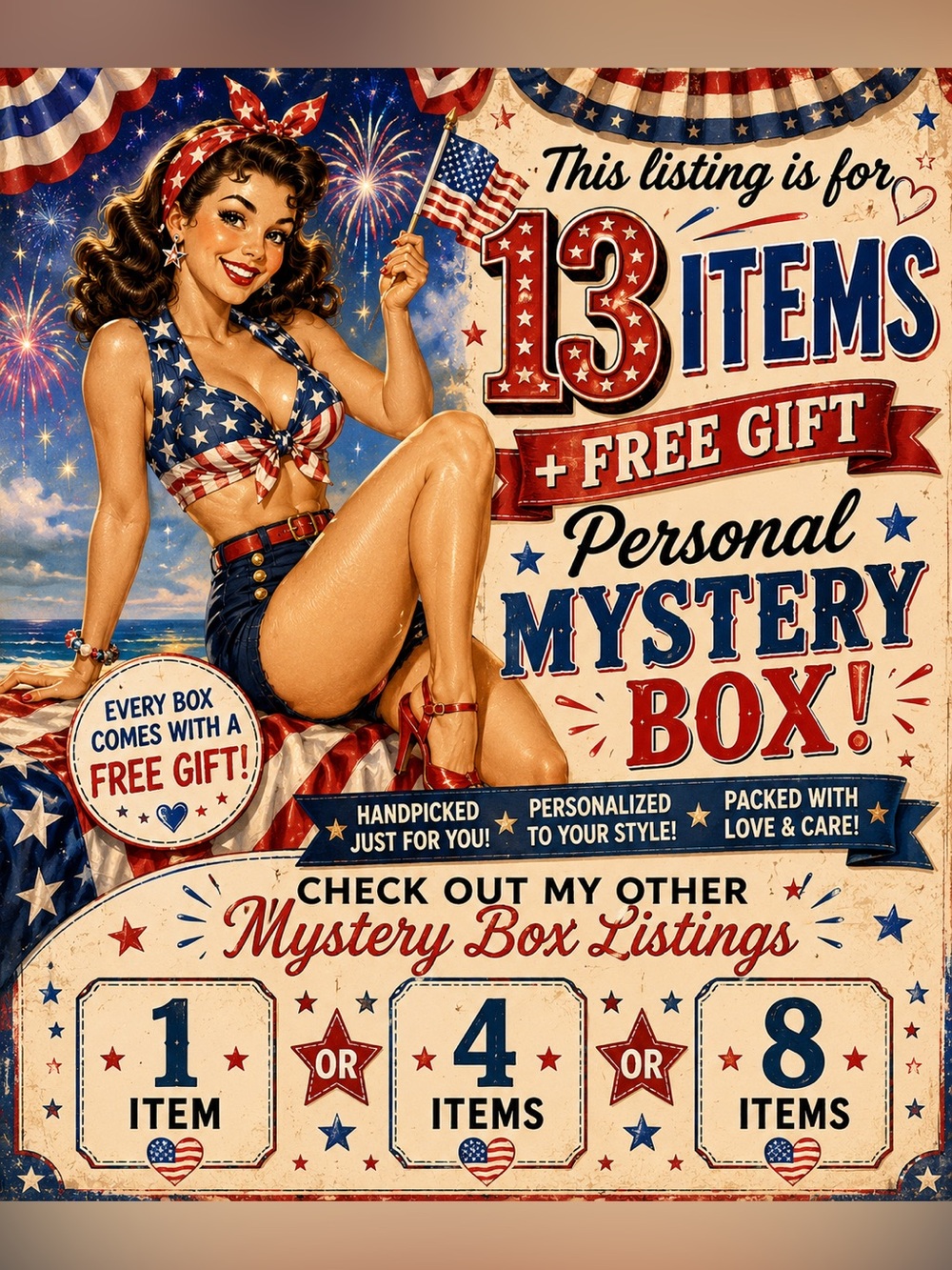 Custom Curated Mystery Box | Personal Shopper | 13 Items + Free Gift!